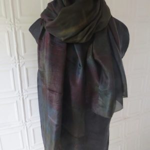 Black Rainbow Healing Shawl